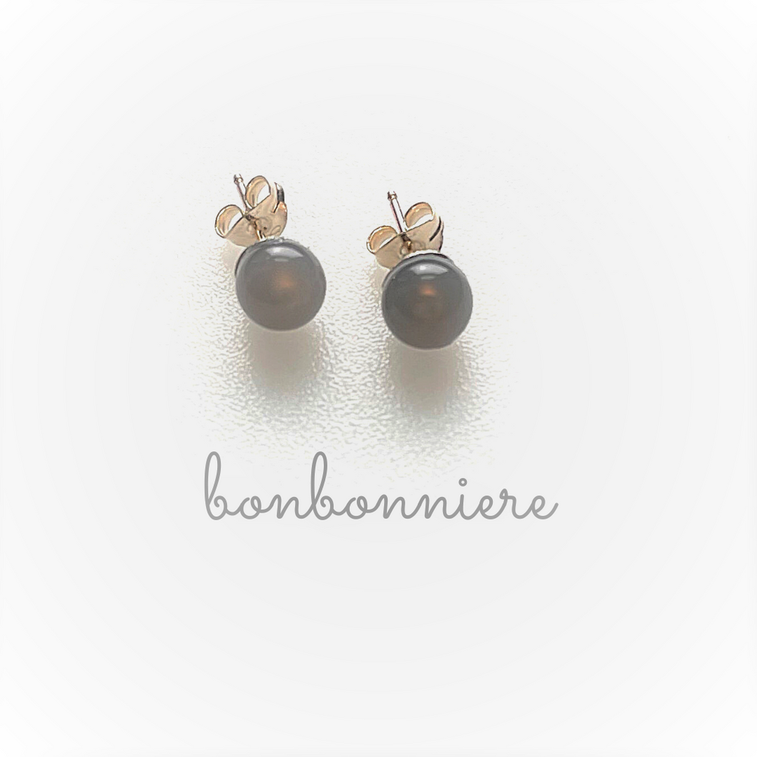 gray onyx earring      e81